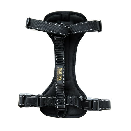 Mighty Paw Car Dog Harness, Vehicle Safety Harness with Adjustable Straps and Soft Padding, Doubles as a Standard Harness with a No Pull Front Leash Attachment