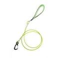 thumbnail image 1 of Mighty Paw Chew Proof Dog Leash - Six Foot Metal Cable Lead, Non Chewable Braided Cord with Padded Handle. Chew Resistant, Great for Large Dogs and Teething Puppies (Green), 1 of 9