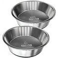 thumbnail image 1 of Mighty Paw Stainless Steel Dog Bowls Set - Non-Slip, No Spill, Dishwasher Safe - For Small, Medium, Large Dogs, 1 of 7