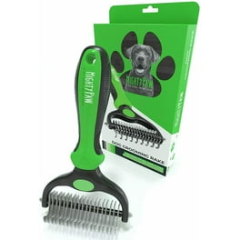 Pat Your Pet Deshedding Brush Double Sided Undercoat Rake for Dogs Cats Shedding and Dematting Tool for Grooming Walmart