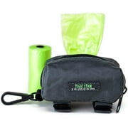 Mighty Paw Dog Poop Bag Holder, Zippered Pouch Includes Carabiner Hook and Fits 1 Roll of Pick-up Bags, Green