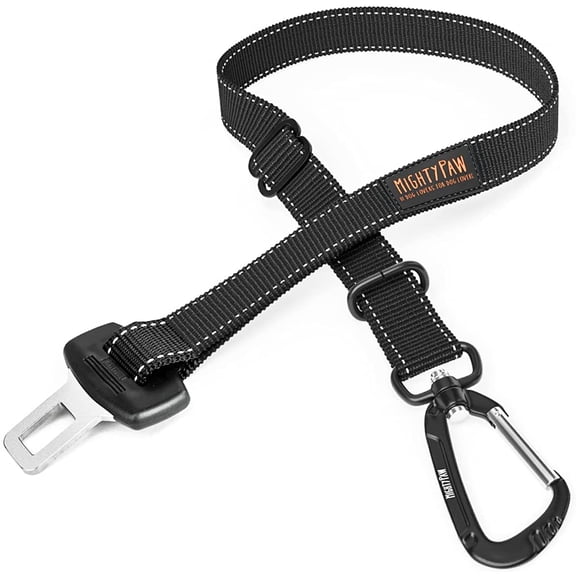Mighty Paw Dog Car Buckle Attachment Seat Belt, Adjustable for All Dog Sizes, Universal Fit
