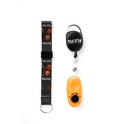 Mighty Paw Dog Training Clicker, 2 Attachment Options, Retractable Belt Clip with Wrist Lanyard