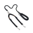 thumbnail image 1 of Mighty Paw Double Dog Leash | Dual Pet Leash with Soft, Padded Rope Handle, and Tangle-Free 360° Swivel Hook. Adjustable Length for Small or Large Dogs. Weather-Resistant Climbers’ Rope Leash, 1 of 10