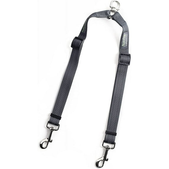 Mighty Paw Double Dog Leash, Two Dog Adjustable Length Dog Lead, No-Tangle Leash for 2 Dogs