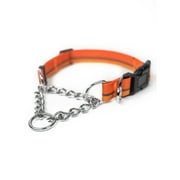 Mighty Paw Martingale Dog Collar 2.0, Trainer Approved Limited Slip Collar with Stainless Steel Chain and Heavy Duty Buckle. Modified Cinch Collar for Gentle and Effective Pet Training