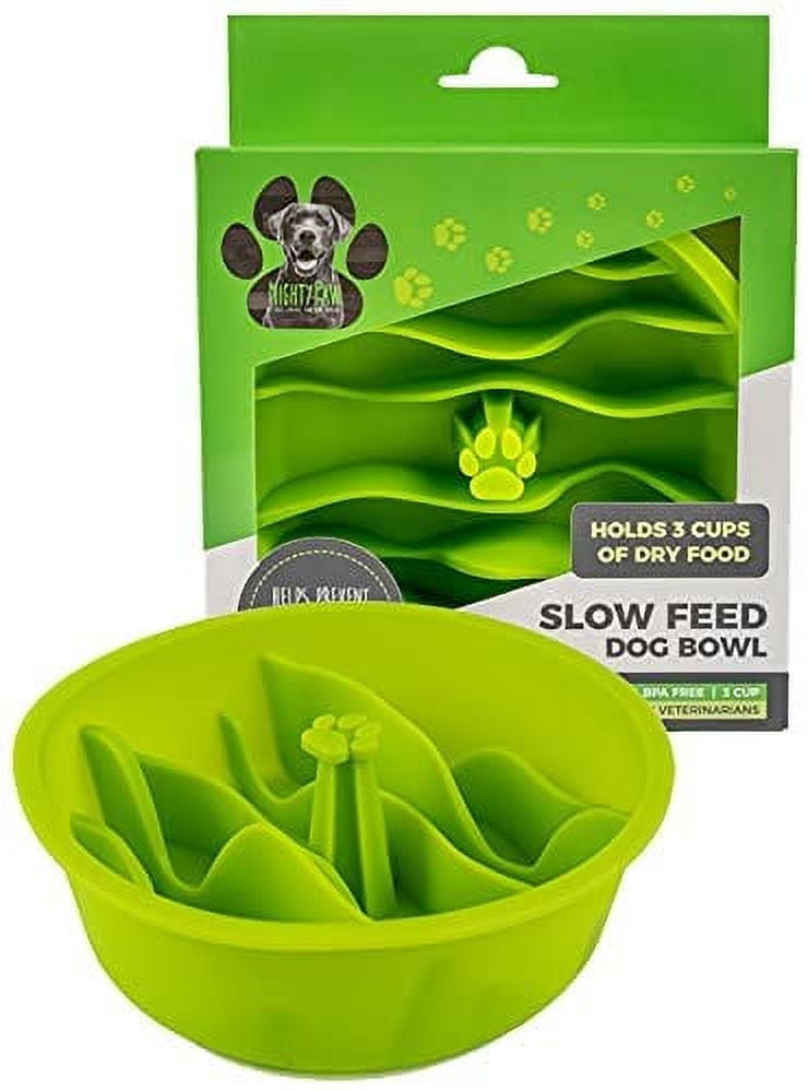 Mighty Paw Slow Feed Dog Bowl Insert Interactive Puzzle Maze Feeder