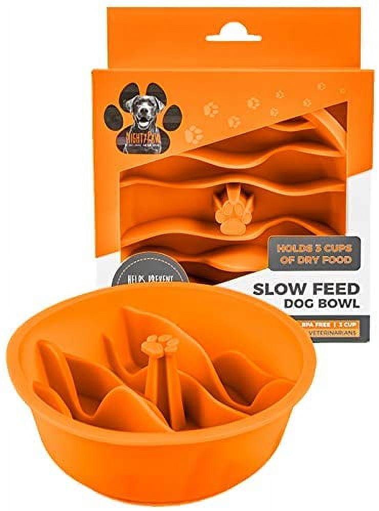 WHIPPY Dog Bowl Slow Feeder - Fun Maze Puzzle Dog Food Bowl Slow Eating  Bowl Fits into Elevated Pet Feeders for Small Medium Large Dog Pet