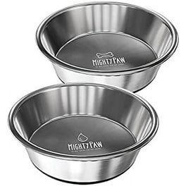 Ptlom Stainless Steel Dog Bowls for Large Dogs Mental Dog Water Bowl with DIY Stickers Walmart