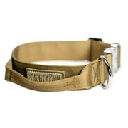 Mighty Paw Tactical Dog Collar with Built-in Handle for Medium to Extra Large Dogs, Black