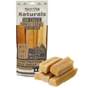 Mighty Paw Yak Cheese Chews for Dogs | All-Natural Long Lasting Dog Chews | Odorless and Great Dog Treats for Oral Health | Limited-Ingredient Chews for Puppies & Power-Chewers (Small, 5 Pack)