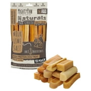 Mighty Paw Yak Cheese Chews for Dogs | All-Natural Long Lasting Dog Chews | Odorless and Great Dog Treats for Oral Health | Limited-Ingredient Chews for Puppies & Power-Chewers (Small, 12 Pack)