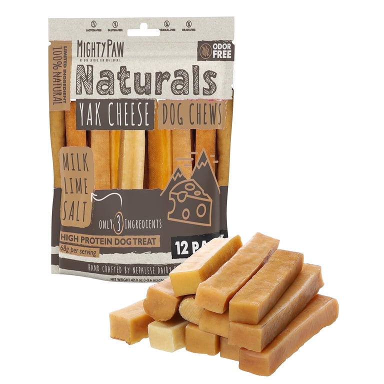 eastern youth 12枚セット Mighty Paw, Dog Treats, Himalayan Yak Cheese Chew, Large 12 Pack
