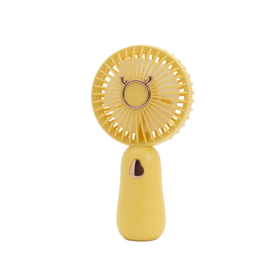 Mighty Portable Fan, Powerful Handheld Fan, USB Rechargeable Mini Personal Battery Powered, Pocket for Travel, Summer, Gifts for Women(Yellow)