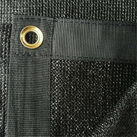 Mighty Products MN-MS90-B1420 14 x 20 ft. 90 Percent Premium Fabric Sail Sun Shade Cloth - Black