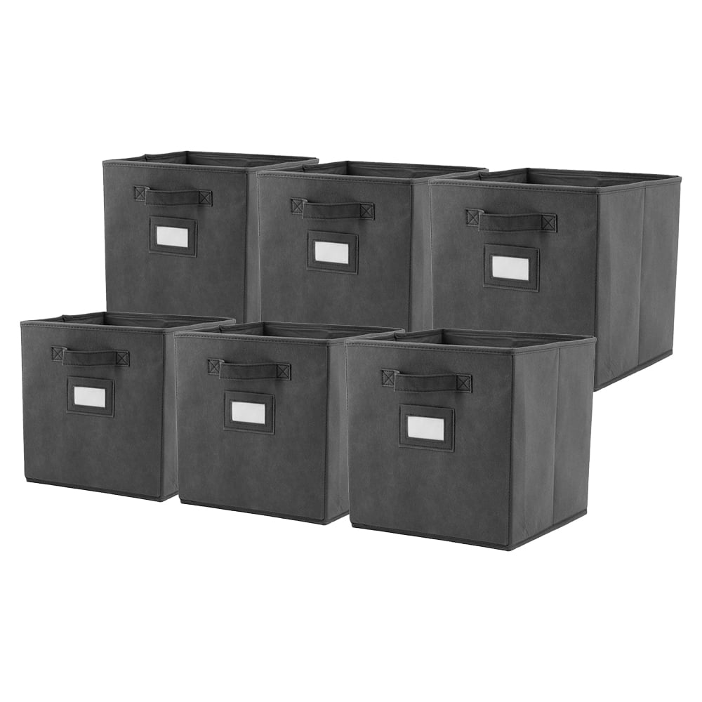 Mighty Rock 11 Inch Fabric Storage Cubes Storage Bins Organization