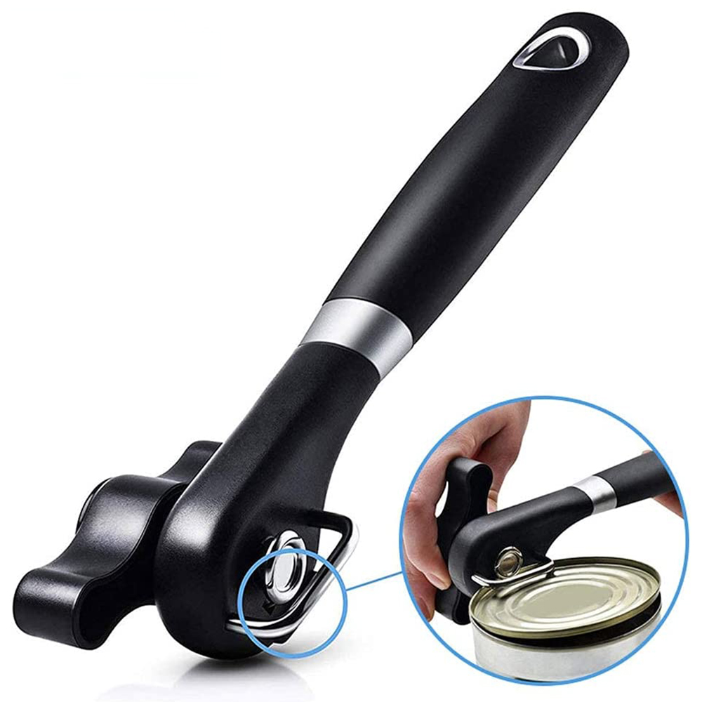 Swing A Way Extra Easy Stainless Steel Can Opener in Black Handle