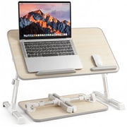 COWIN Laptop Desk Table, Adjustable Laptop Stand, Foldable Lap Desks 20.5 11.82 in Beige