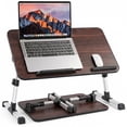 thumbnail image 1 of Cowin Laptop Desk Table, Adjustable Laptop Stand, Foldable Lap Desks 20.5×11.82 in(Walnut), 1 of 10