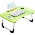 thumbnail image 1 of kibhous Laptop Desk Foldable Bed Tray Table Laptop Bed Stand Standing Table for Bed Sofa Couch Floor Green, 1 of 6