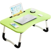 kibhous Laptop Desk Foldable Bed Tray Table Laptop Bed Stand Standing Table for Bed Sofa Couch Floor Green