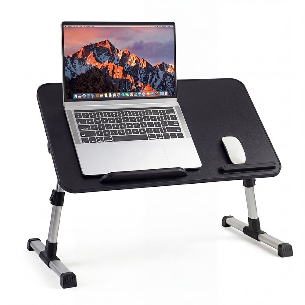 COWIN Laptop Desk Table, Adjustable Laptop Stand, Foldable Lap Desks 20.5×11.82 in (Black)