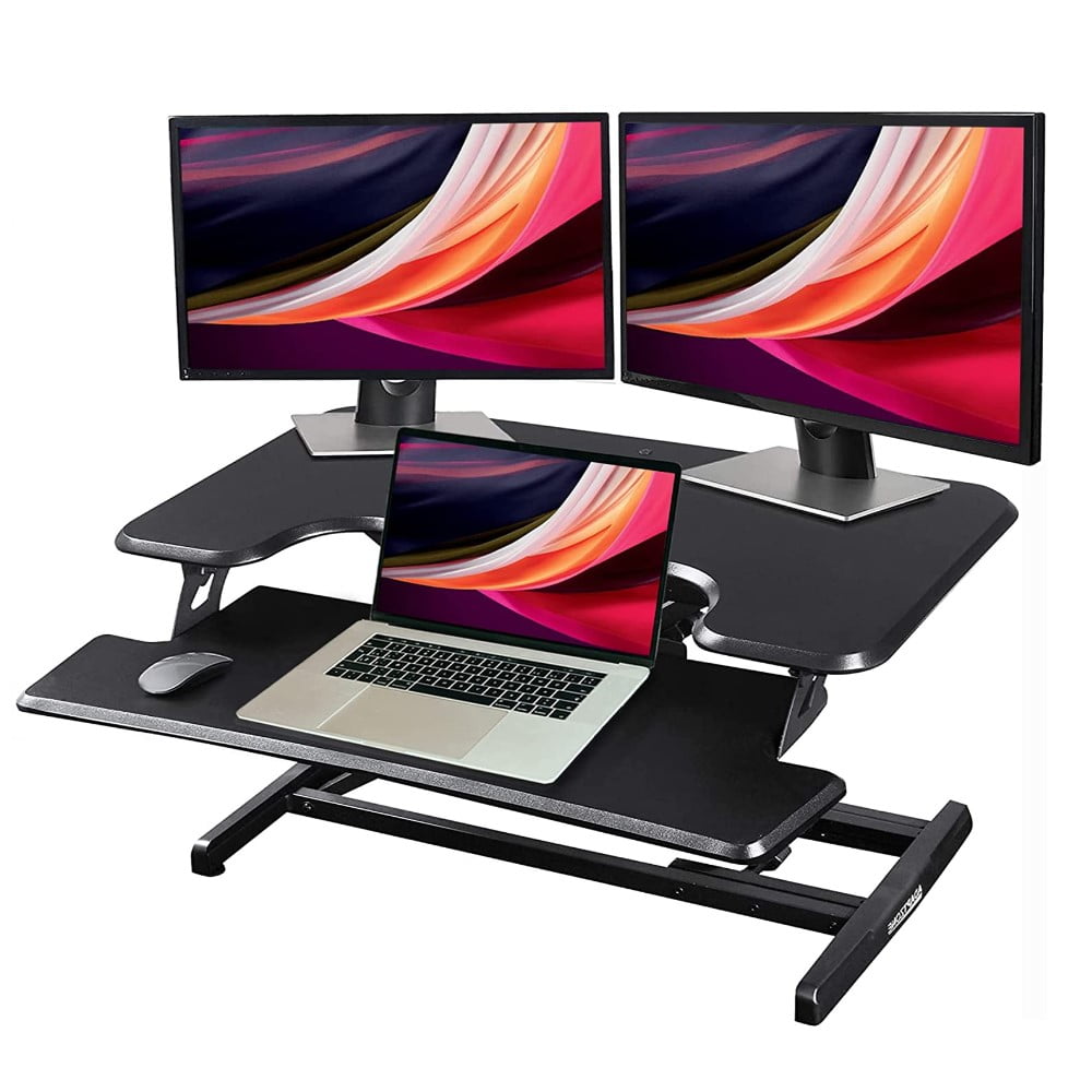 Mighty Rock Standing Desk Converter 37 Inch Desk Converter, Height