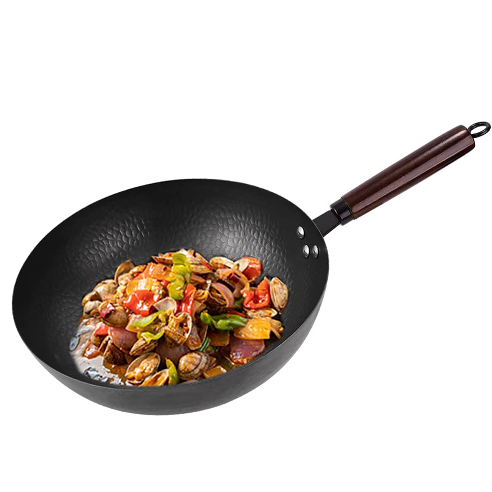 Ecolution Hong Kong Chopstick House NonStick Carbon Steel 8" Wok