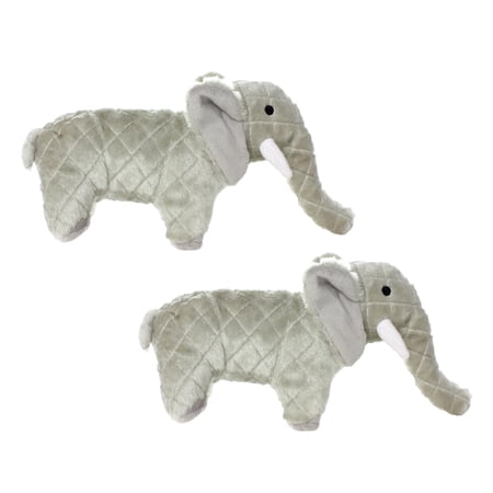 Tuffy® - Mighty® 2 Pack Elephant Dog Toy Ultra Durable Plush with Multiple Layers & Multiple Seams
