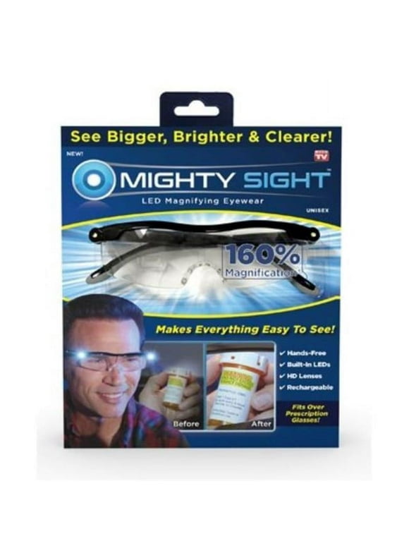 Mighty Sight LED Magnifying Glasses Fits over Prescription Eyewear, as Seen On TV