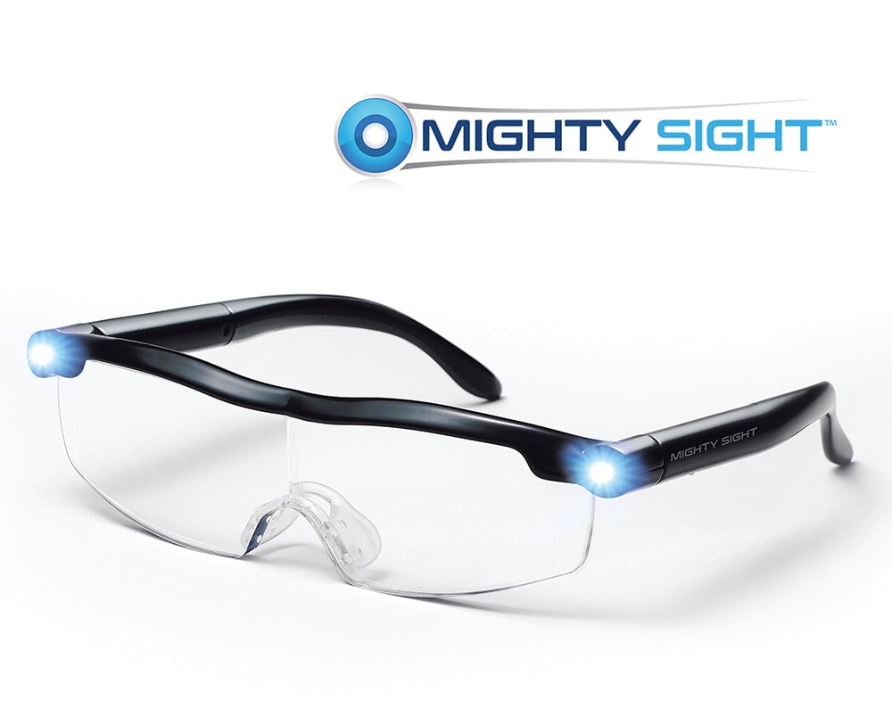  Hazuki Loupe Magnifying Glasses for Close Work, Light Blocking  Glasses for Men/Women, Mighty Sight Glasses w/Case, Magnifying Glasses  for Reading Anti Blue Ray Glasses