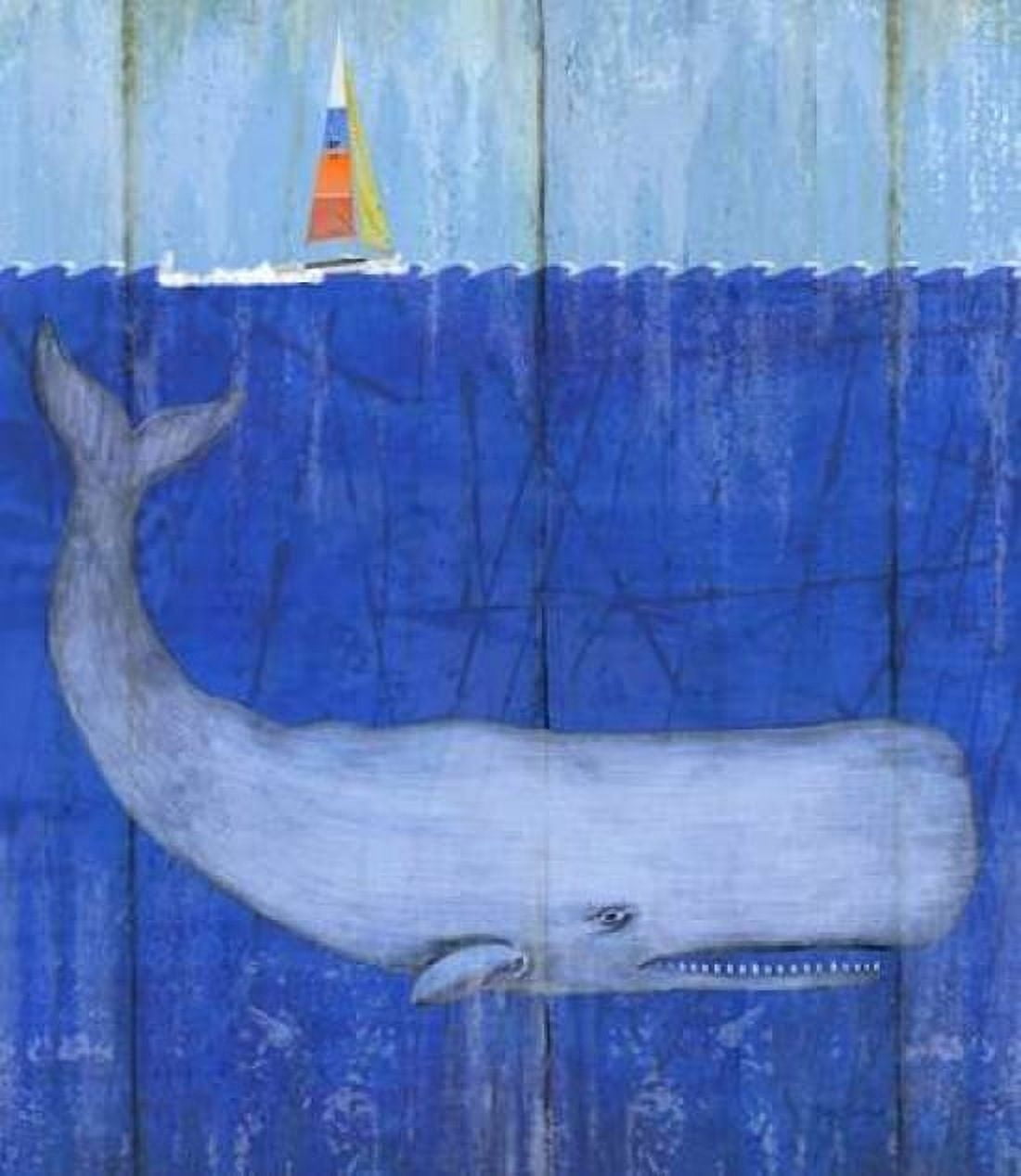 Mighty Whale Canvas Art - Mary Escobedo (24 x 24)