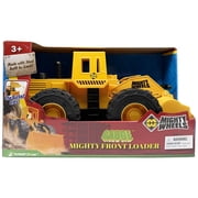 Mighty Wheels 16" Mega Front Loader - Construction Toy Vehicle, Realistic Lever Operated Bucket, Dig & Scoop, Durable Indoor-Outdoor Play, Kids 3+