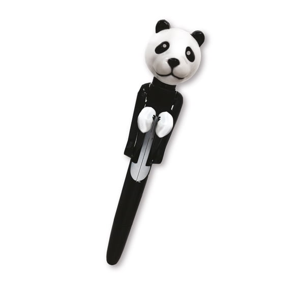 Mighty Writer - Panda by Deluxebase. Fun Animal Boxing Black Pen for School, Kids, Gifts & Fidget Play
