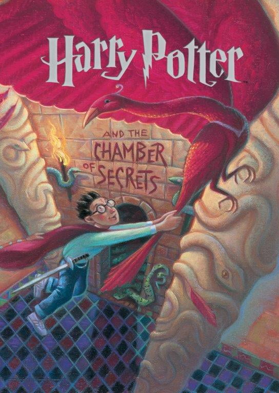 Harry Potter Chamber of Secrets Fade-Resistant Watercolor Poster