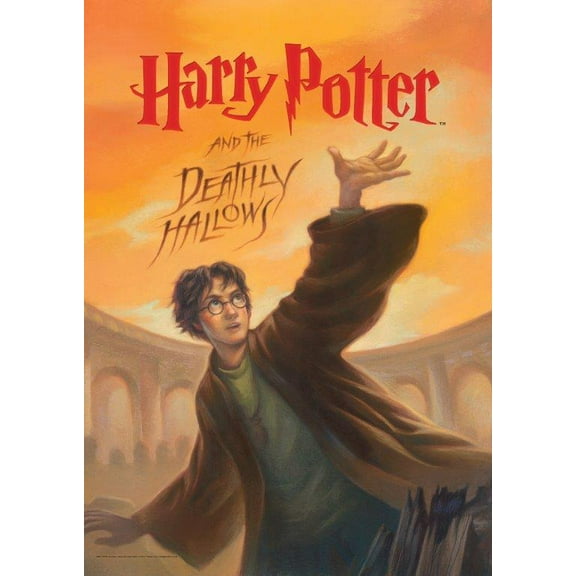 MightyPrint Harry Potter 'Book Cover - Deathly Hallows' Graphic Art Print