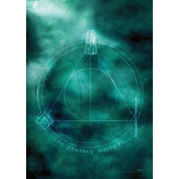 MightyPrint 'Harry Potter Deathly Hallows' Graphic Art Print