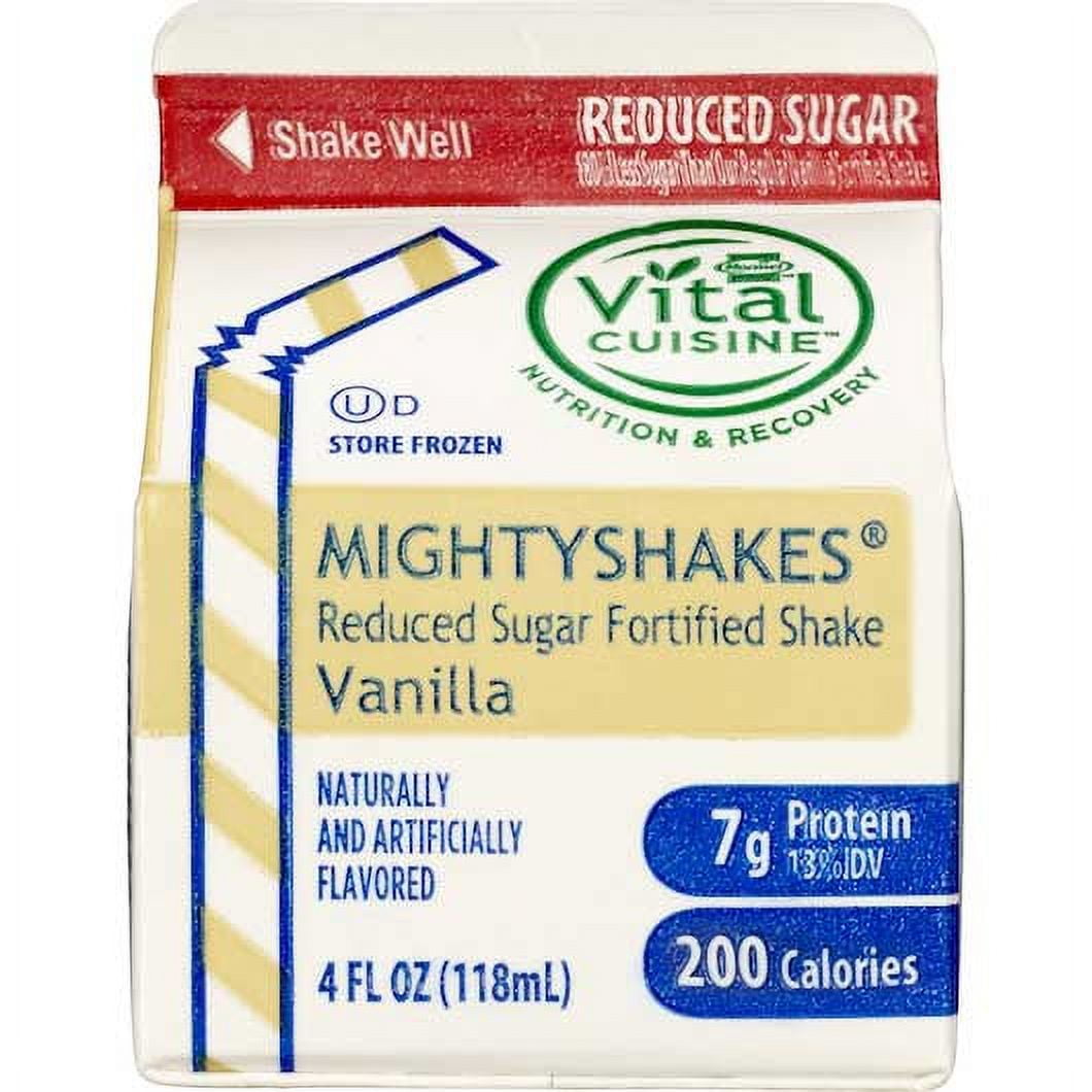 MightyShakes Reduced Sugar Vanilla Shake Beverage, 4 Ounce 50 per
