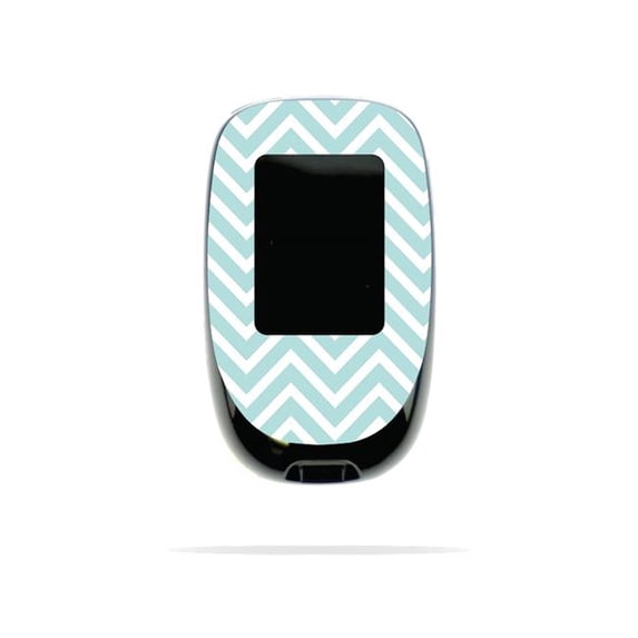 MightySkins ACCNA-Aqua Chevron Skin for Accu-Chek Nano - Aqua Chevron