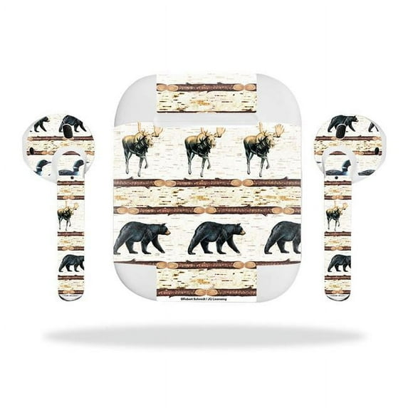 MightySkins APAIPO-Lodge Stripes Skin Decal Wrap for Disney Magic Band - Time Travel Boxes