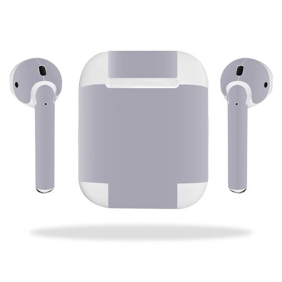 MightySkins APAIPO-Solid Gray Skin Decal Wrap for Apple AirPods Sticker - Solid Gray