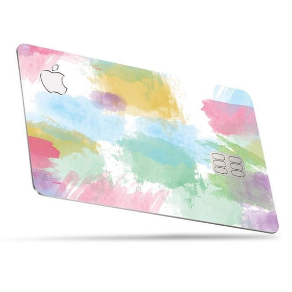 MightySkins APCA-Watercolor White Skin for Apple Card - Watercolor White