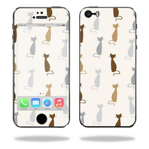MightySkins APIPH5S2-Cat Lady Skin for Apple iPhone 5, 5S & SE Wrap Cover Sticker - Cat Lady