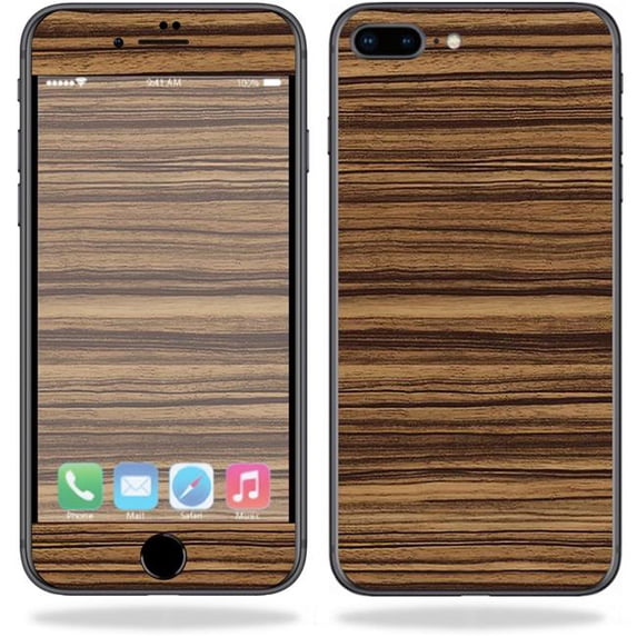 MightySkins APIPH8PL-Dark Zebra Wood Skin for Apple iPhone 8 Plus - Dark Zebra Wood