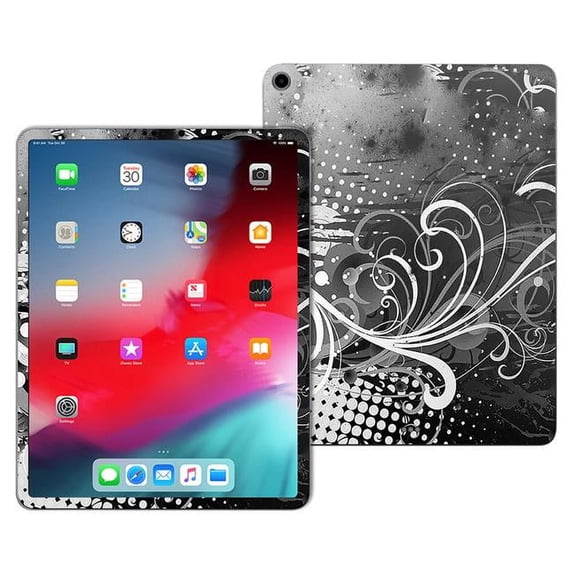 MightySkins APIPP1118-Black Flourish Skin for Apple iPad Pro 11 in. 2018 - Black Flourish