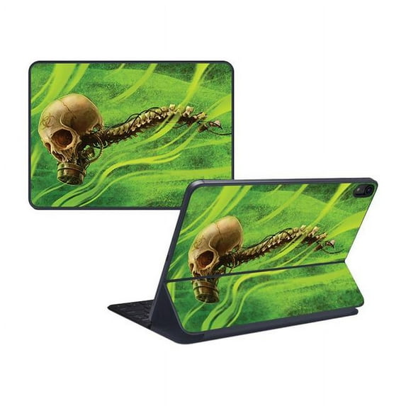 MightySkins APIPSK1118-Biohazard Skull Skin for Apple iPad Pro Smart Keyboard 11 in. 2018 - Biohazard Skull