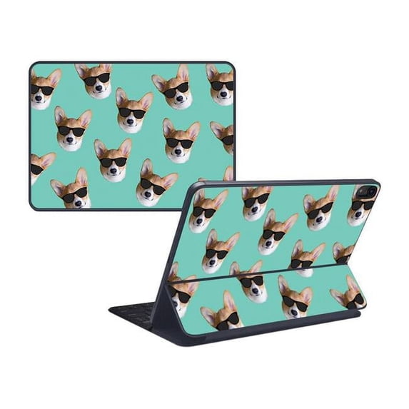 MightySkins APIPSK1118-Cool Corgi Skin Decal Wrap for Apple iPad Pro Smart Keyboard 11 in. 2018 Sticker - Cool Corgi
