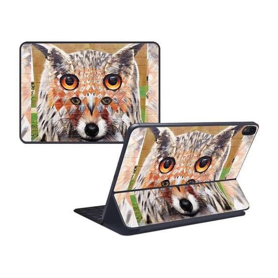 MightySkins APIPSK1218-Fox Owl Eyes Skin for Apple iPad Pro Smart Keyboard 12.9 in. 2018 - Fox Owl Eyes