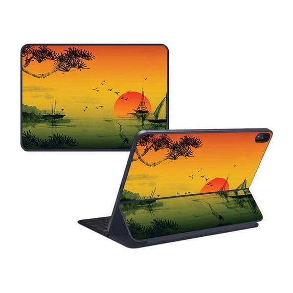 MightySkins APIPSK1218-Japanese Sunset Skin for Apple iPad Pro Smart Keyboard 12.9 in. 2018 - Japanese Sunset