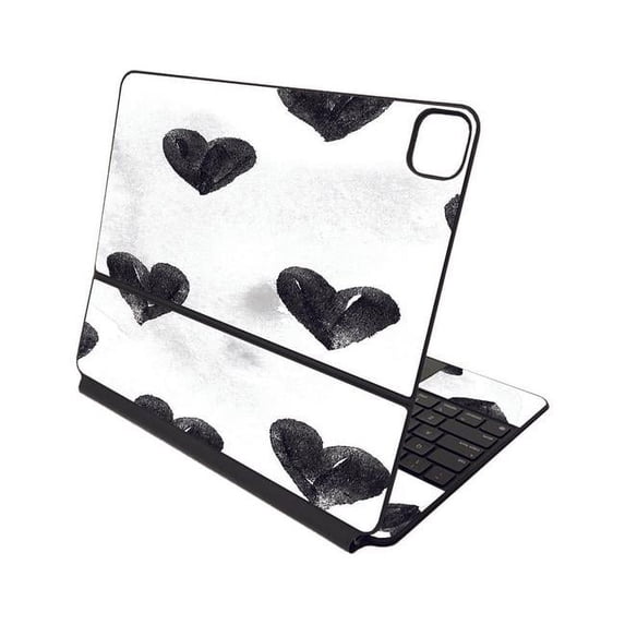 MightySkins APIPSK1221-Ink Hearts Skin Compatible with Apple Magic Keyboard for iPad Pro 12.9 in. 5th Generation - Ink Hearts